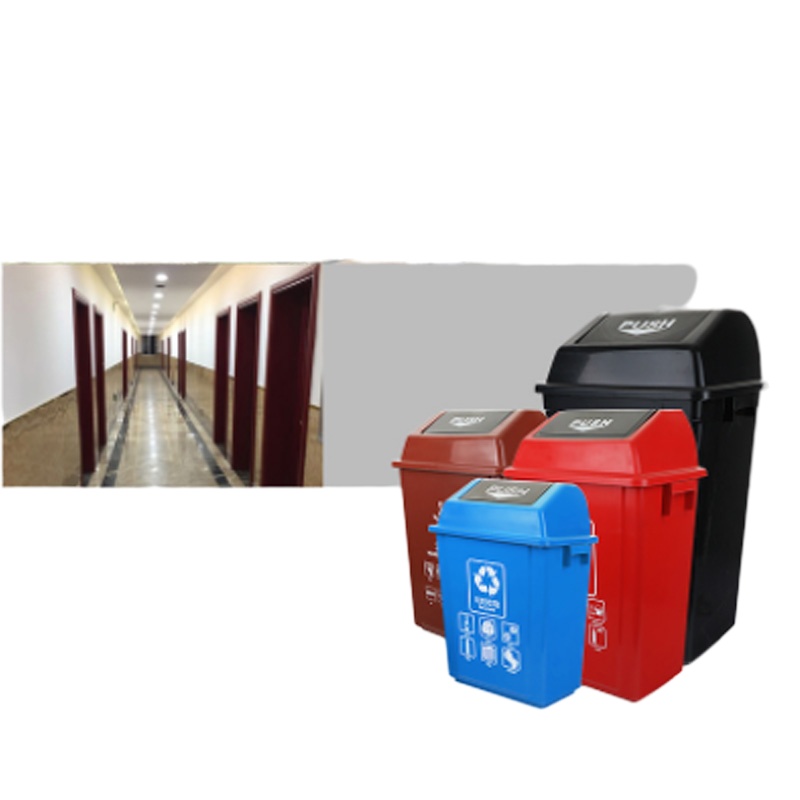 企购优品 干湿分类垃圾桶60升