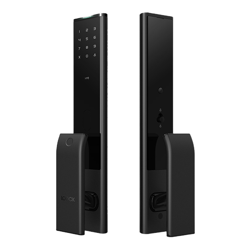 鹿客(loock)智能锁 P3 黑色 智能门锁指纹锁密码锁 小米米家防盗电子门锁 防猫眼C级锁芯 自动上锁 多指纹识别