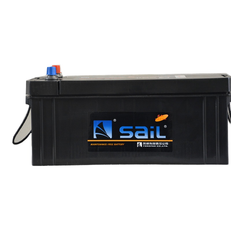 风帆 免维护电瓶 蓄电池 6-QW-180(1050) 12V 180AH 510*220*215 单侧锥柱桩头 1块