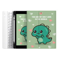 zoyu 苹果2019新款ipad10.2保护套平板电脑第七代带笔槽A2197蓝牙键盘保护壳可爱7外接卡通超薄全包壳子