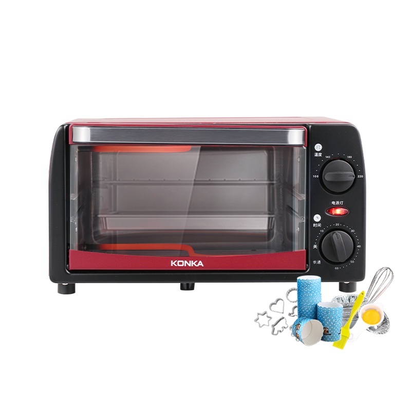 康佳(KONKA)电烤箱 家用迷你 烘焙小烤箱12L 入门