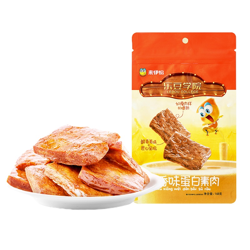 来伊份-五香味蛋白素肉168g*5