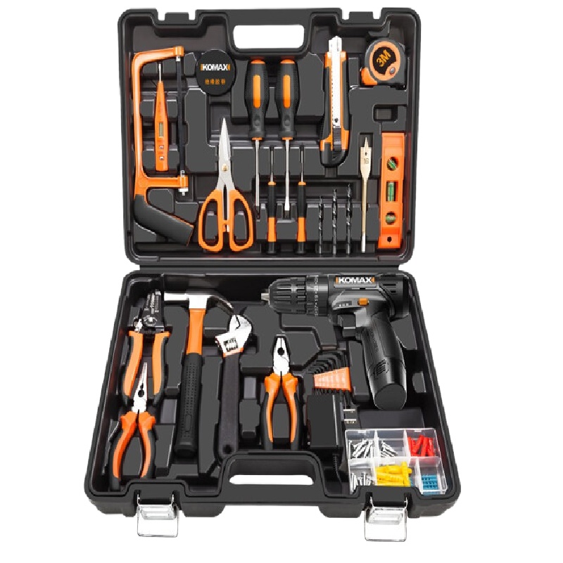 工具箱 科麦斯 12V黑旋风冲击钻(2号套装)