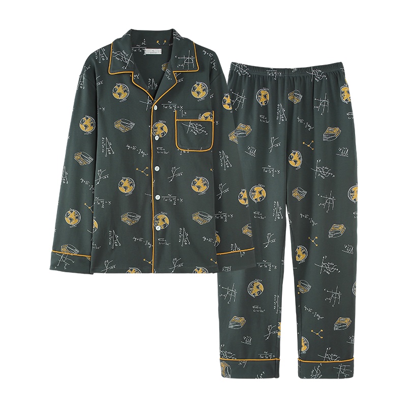 猫人情侣睡衣长袖韩版可爱春秋季家居服两件套装