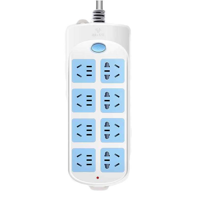 Bull公牛正品插座超功率强化多功能智能多孔大插排带过载保护电源排插插线板拖线板 10米8插位GN-604(单位:个)