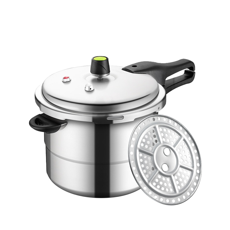 爱仕达（ASD) 高压锅26CM铝合金六保险 燃气适用 蒸煮两用 带蒸格 压力锅JXT7526