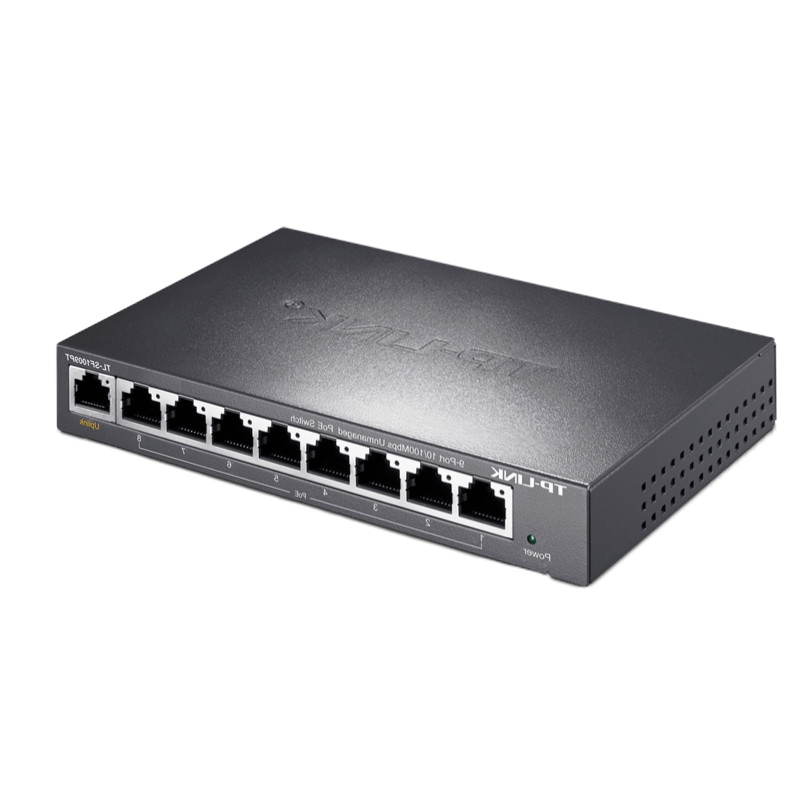 TP-LINK TL-SF1009PT 9口百兆(8口POE)以太网交换机