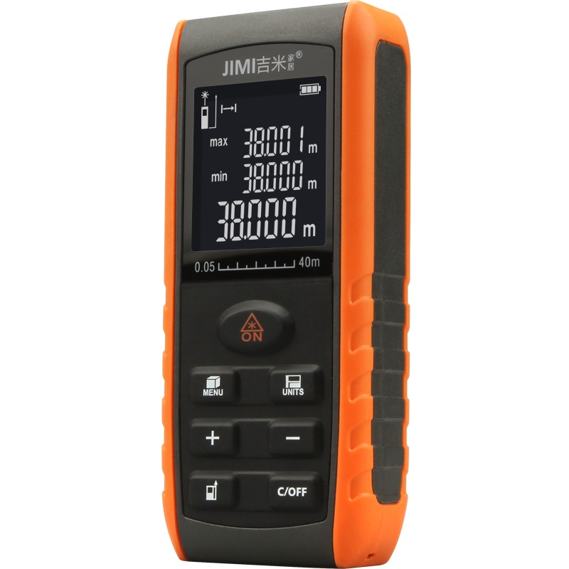 吉米家居 JM-G25240 激光测距仪手持式激光红外线测量仪家用电子尺量房尺40米量程