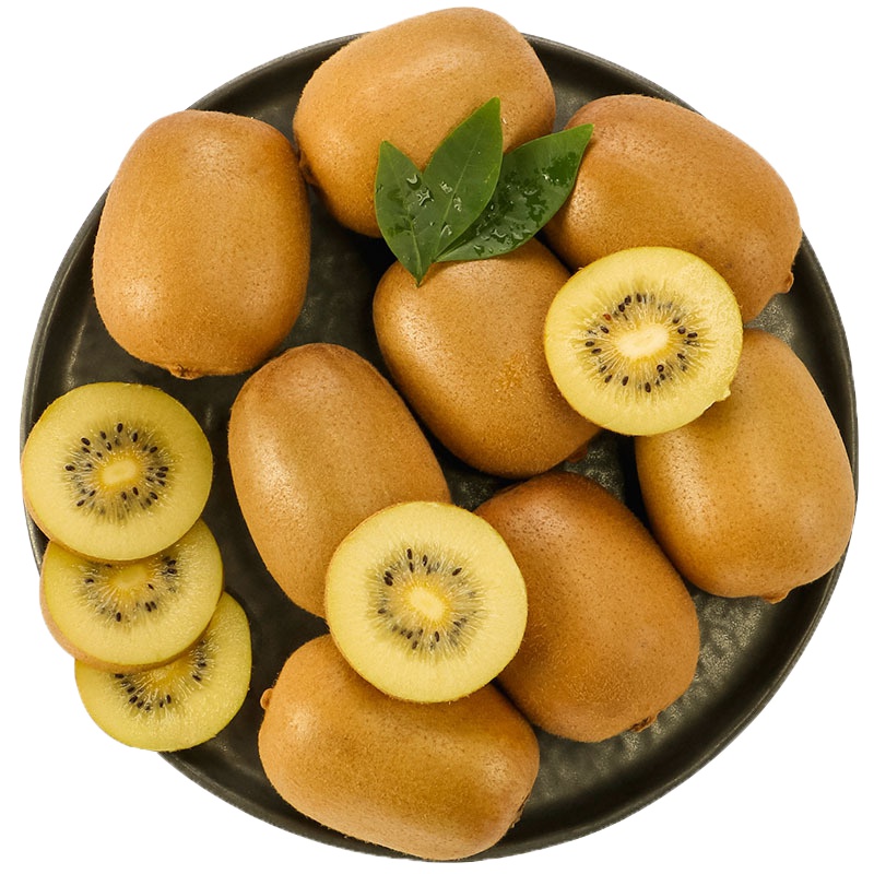 展卉 金艳黄心猕猴桃奇异果 12个装 单果约90-110g 新鲜水果