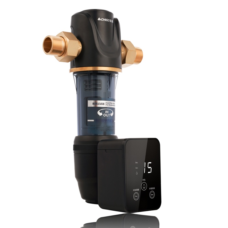 志高(CHIGO)前置过滤器 CG-Q8 40微米反冲洗316不锈钢滤网全屋净化入户自来水净水器