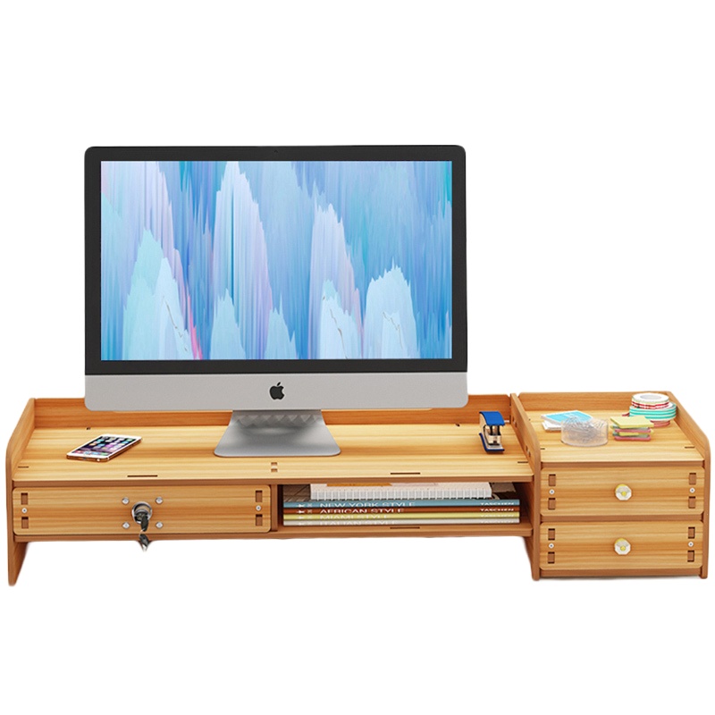 增高收纳架桌面台式电脑显示器屏架子增高底座置物架