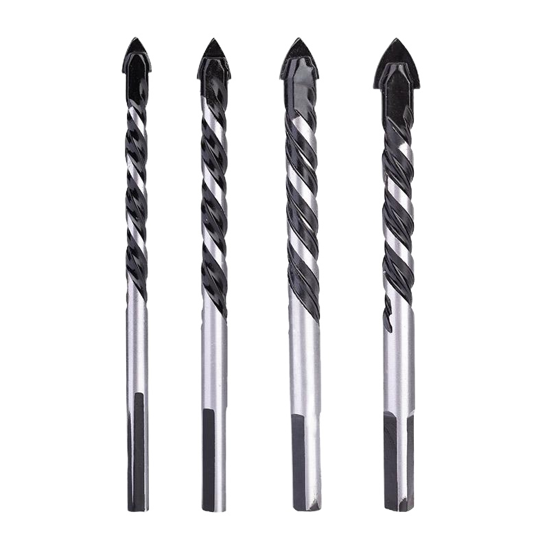 瓷砖钻头阿斯卡利冲击打孔混凝土水泥墙壁超硬合金霸王钻三角钻套装 升级霸王钻（6+6+8+10+12）