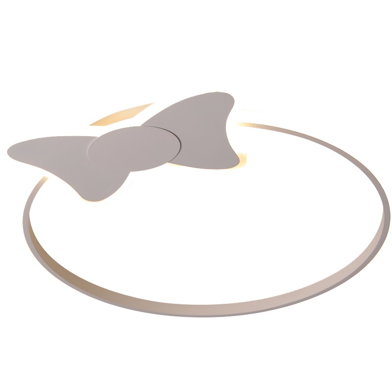 七只蚂蚁 儿童灯简约现代吸顶灯LED铁艺儿童灯 儿童卧室灯简约现代女孩房间蝴蝶结造型吸顶灯公主房婚房ins灯具