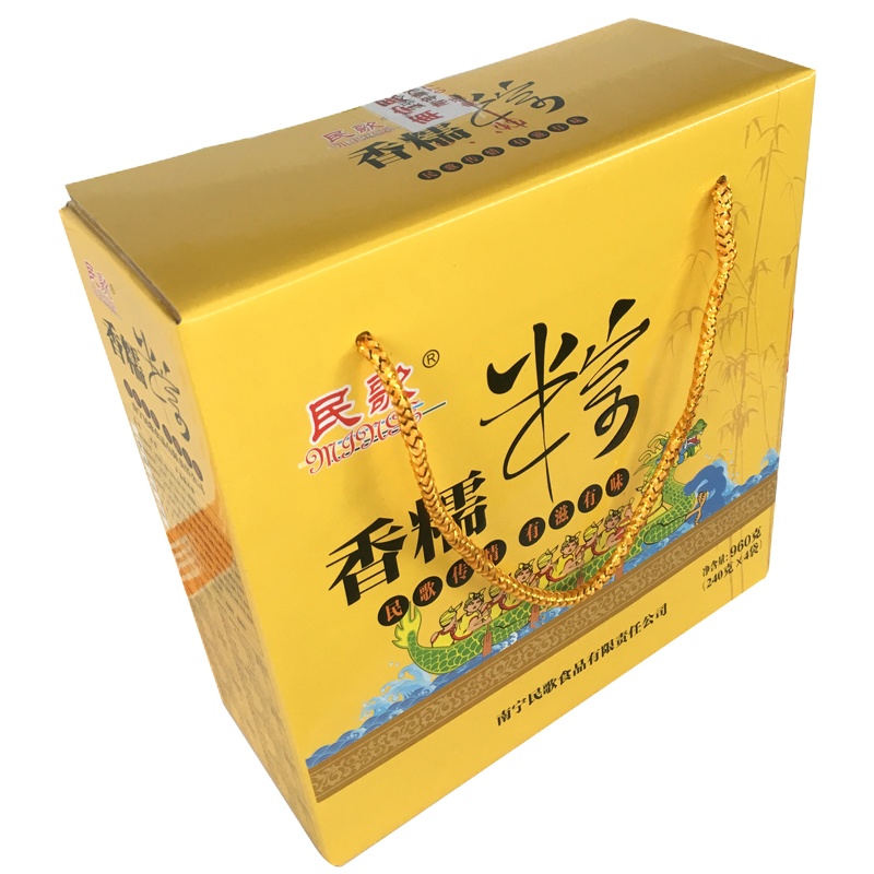 民歌 香糯粽礼盒 960g(内含板栗猪肉粽、绿豆猪肉粽、豆沙粽、蜜枣粽)
