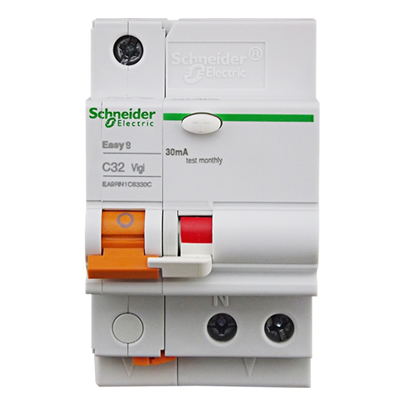 施耐德电气（Schneider Electric）漏电保护器 保护空开E9系列1P32A带漏保空气开关