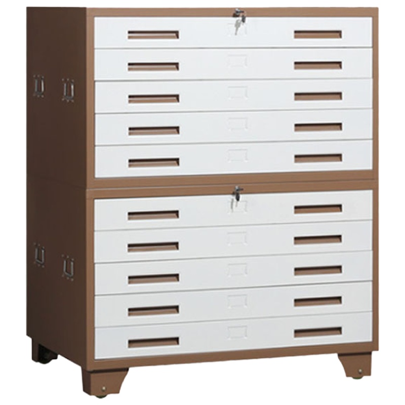 [硕辉]5抽屉可堆叠柜冷轧板材抽屉柜 储存柜 1000*700*1500mm