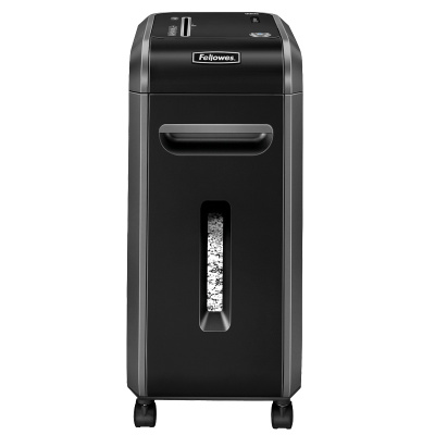 范罗士(Fellowes)99MS 碎纸机 商务办公碎纸机单次14张 2x14mm 黑色4级 34L 粉碎机