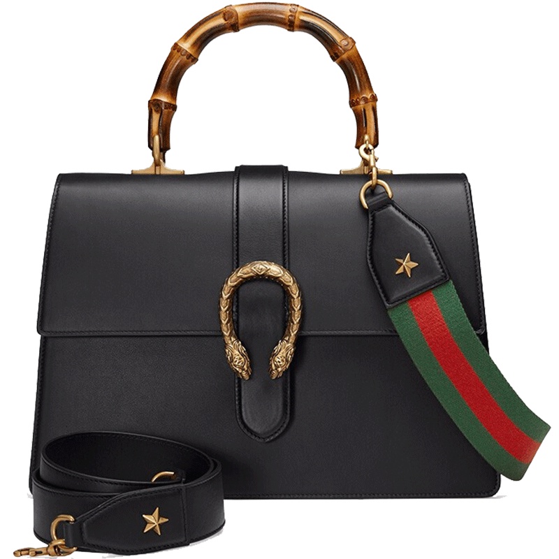 GUCCI/古驰 女士Dionysus系列皮质中号酒神竹节手提包421999