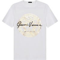 VERSACE 范思哲 送女友 女士 棉质圆领短袖T恤 A87456 A228806