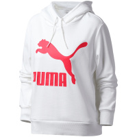 【自营】PUMA彪马女装运动服休闲LOGO款连帽针织卫衣595915