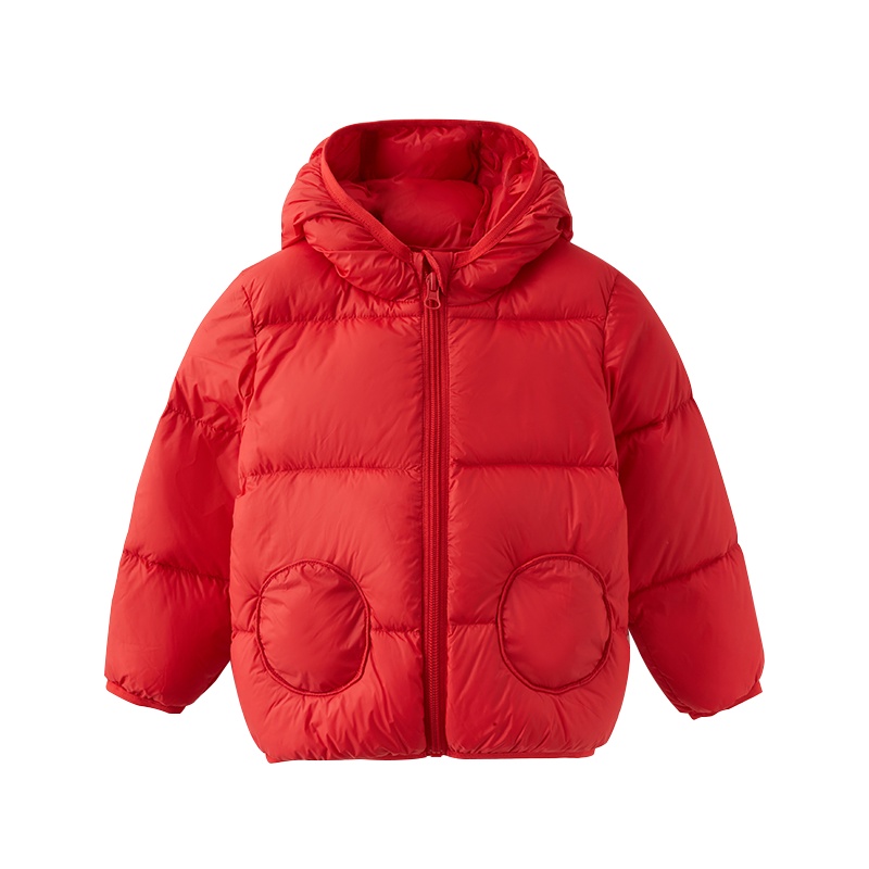 拉里宝贝连帽厚羽绒服L04WS155