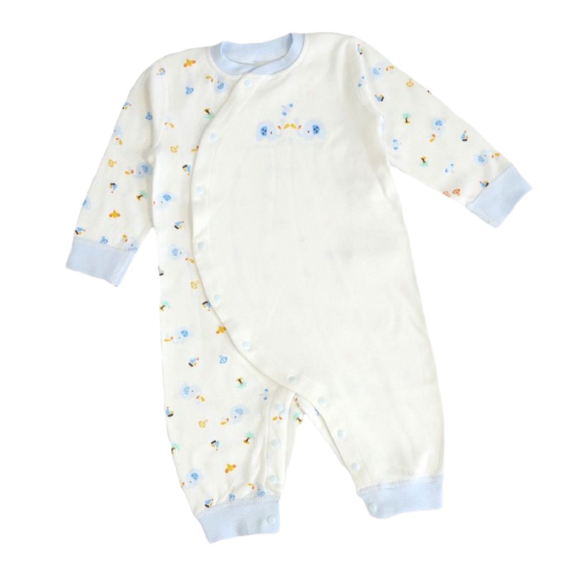 安笛贝乐童装婴幼儿连体衣斜襟开扣款哈衣爬服春秋款66-80cm