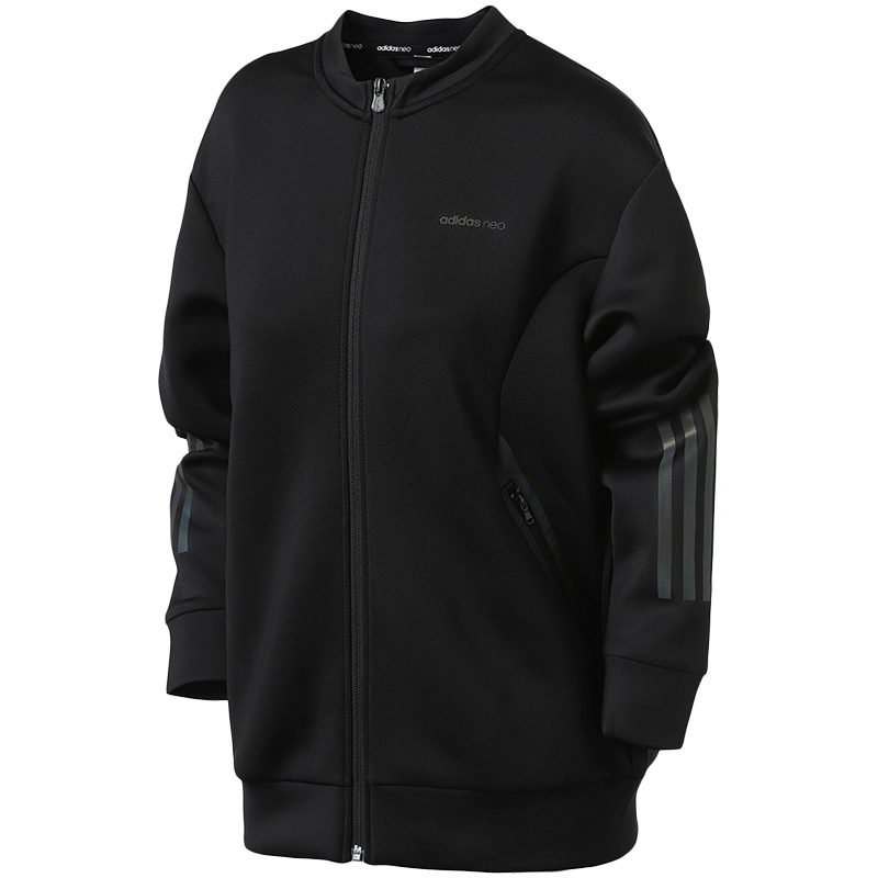 adidas阿迪达斯NEO女子夹克外套休闲运动服CD2112 XS 黑色