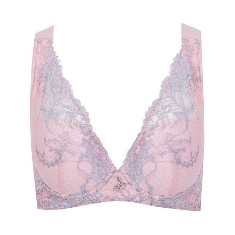 古今小胸深V宽肩带工字背胸罩透气性感聚拢美背文胸内衣女 0H8009