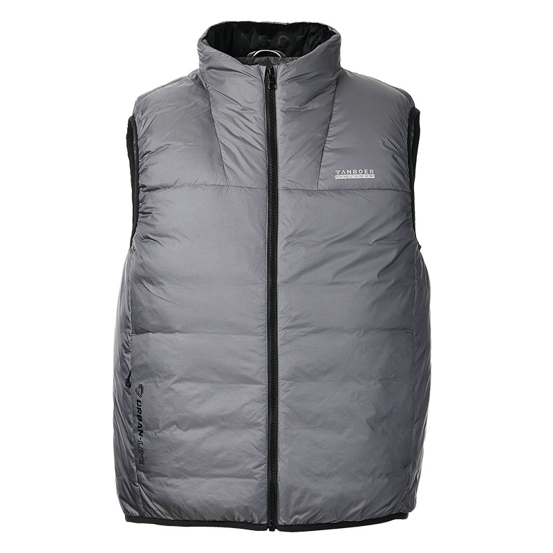 坦博尔2021年新款羽绒马甲运动休闲潮流保暖立领外套TA210027