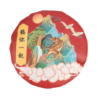 苏宁极物 福鼎白茶老白茶福鼎紧压白国潮茶虎年版2019年寿眉礼盒装300g