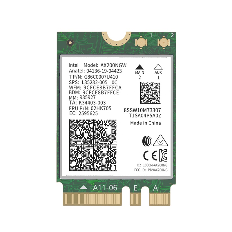 睿因(Wavlink)WL-WN675X2M 英特尔intel无线网卡wifi6AX200千兆双频5G笔记本电脑内置网卡