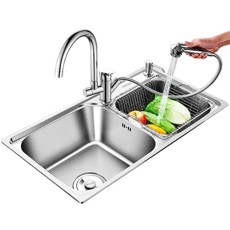 优勤304不锈钢水槽厨房