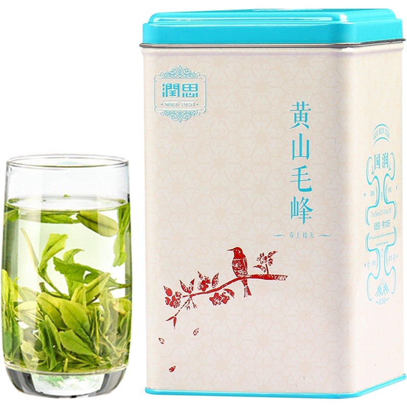 [2022新茶上市]润思绿茶 雨前黄山毛峰105g 茶叶