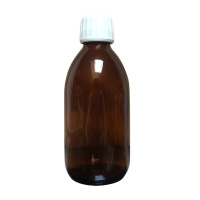 三清 遮光茶色带盖密封小玻璃瓶 250ml