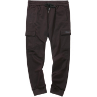 千纸鹤男士2019秋季青年潮流松紧腰黑色休闲束脚运动裤90301