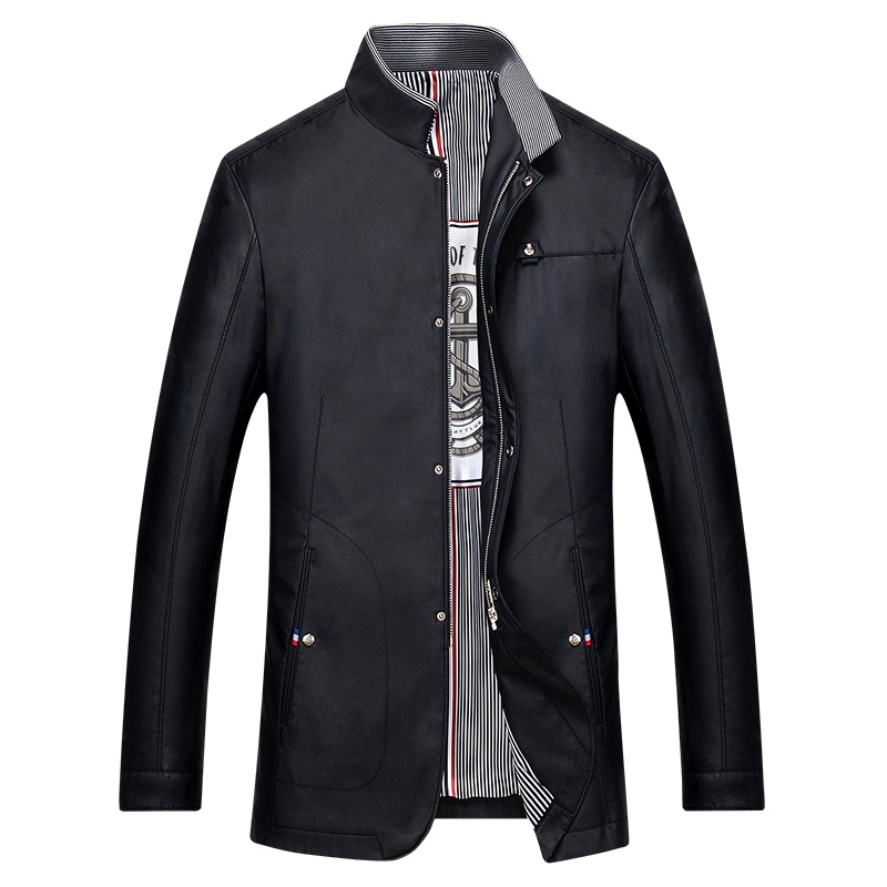 袋鼠(DAISHU)男士秋季新款厚款商务休闲夹克DS16367厚