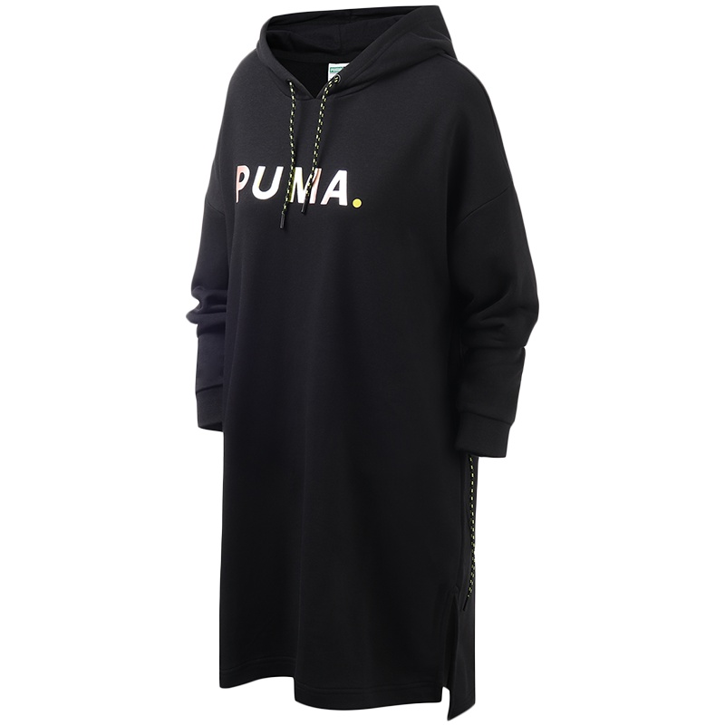 PUMA彪马女装连帽卫衣休闲运动裙长袖连衣裙595954
