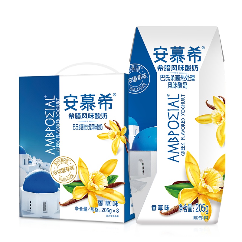 伊利安慕希希腊风味酸奶—香草味205g*8