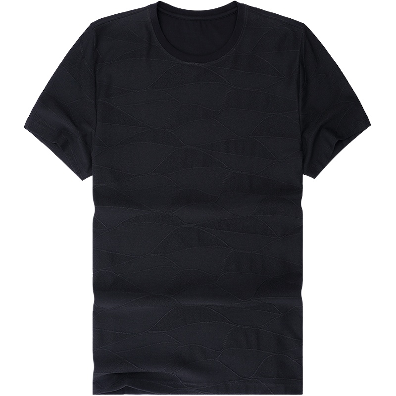 布先生短袖T恤 夏季圆领立体波纹上衣纯色短袖体恤男AT10002