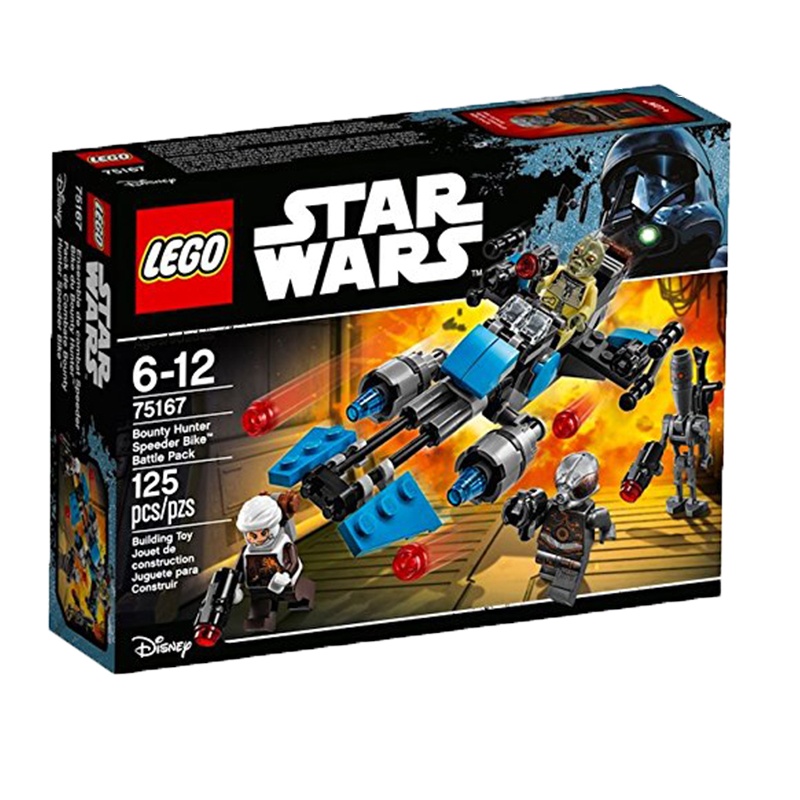 乐高(LEGO)星球大战 积木拼插玩具塑料 (赏金猎人机车战斗包 75167) 6-12岁 100-200块