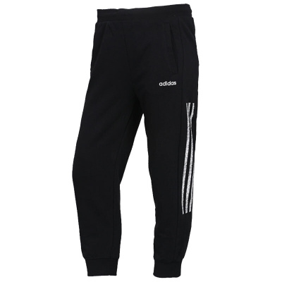 Adidas阿迪达斯女裤时尚潮流舒适透气休闲百搭小脚裤长裤舒适九分裤DW7997 D
