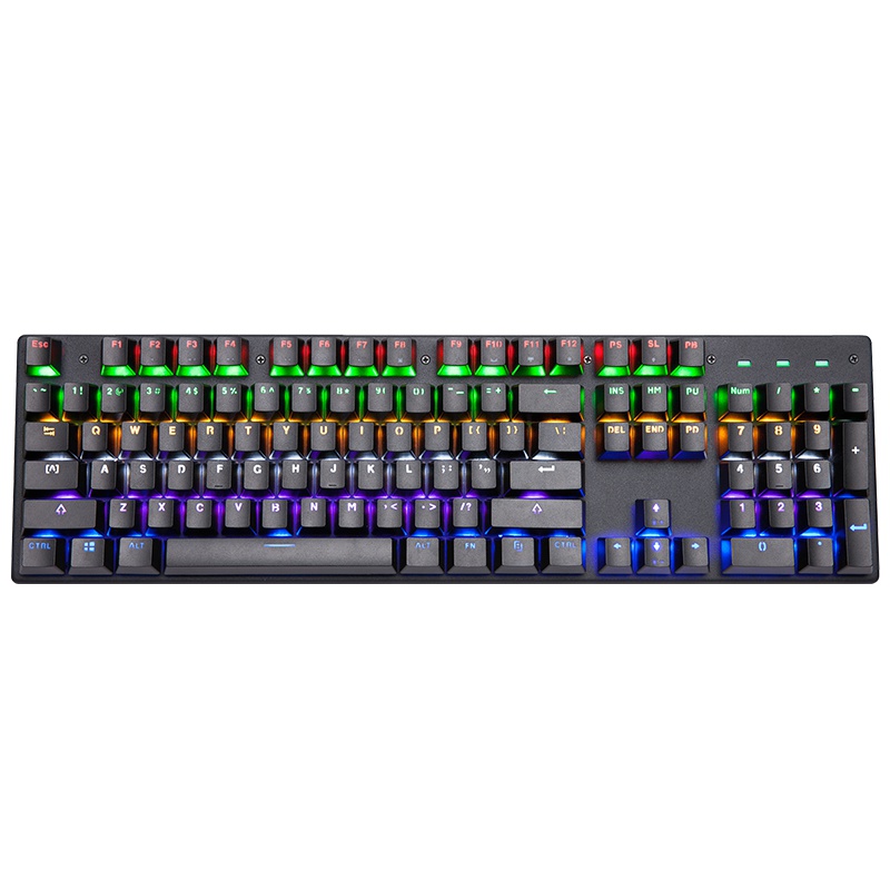 金河田K24机械键盘青轴台式机笔记本游戏电竞机械键盘绝地求生吃鸡键盘黑色