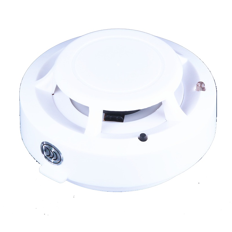 烟雾报警器1201家用探测器烟感报警火灾灵敏光电式报警器3C认证