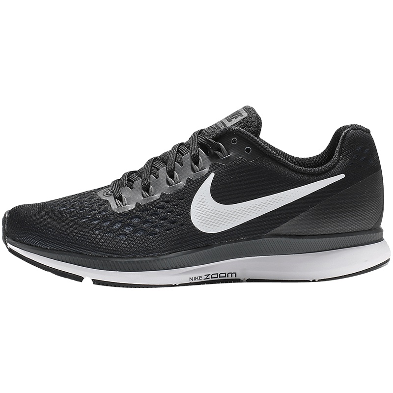 【自营】NIKE耐克女鞋跑步鞋ZOOM气垫缓震透气轻便运动鞋880560 880560-001黑+白+深灰+煤黑