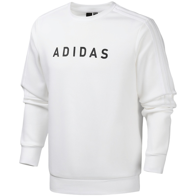 阿迪达斯男服卫衣圆领套头衫简约休闲运动服FM9380