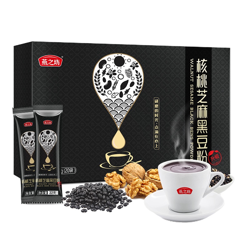 PY 燕之坊芝麻核桃黑豆粉440g