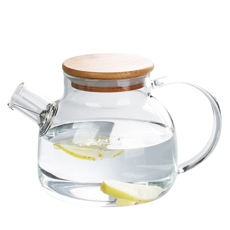 苏氏陶瓷泡茶壶耐热玻璃茶具花果茶壶冷凉水壶不锈钢过滤网975ML