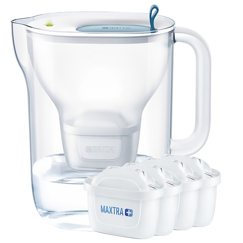 碧然德（BRITA）家用滤水壶净水器净水壶Style设计师一壶5芯（蓝/绿）