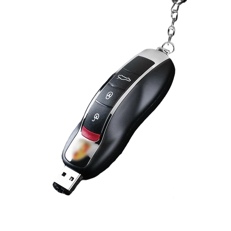 龙觇[免费刻字]u盘32g车钥匙优盘个性定制礼品展会32G优盘防水创意装奔驰宝马奥迪车钥匙优盘
