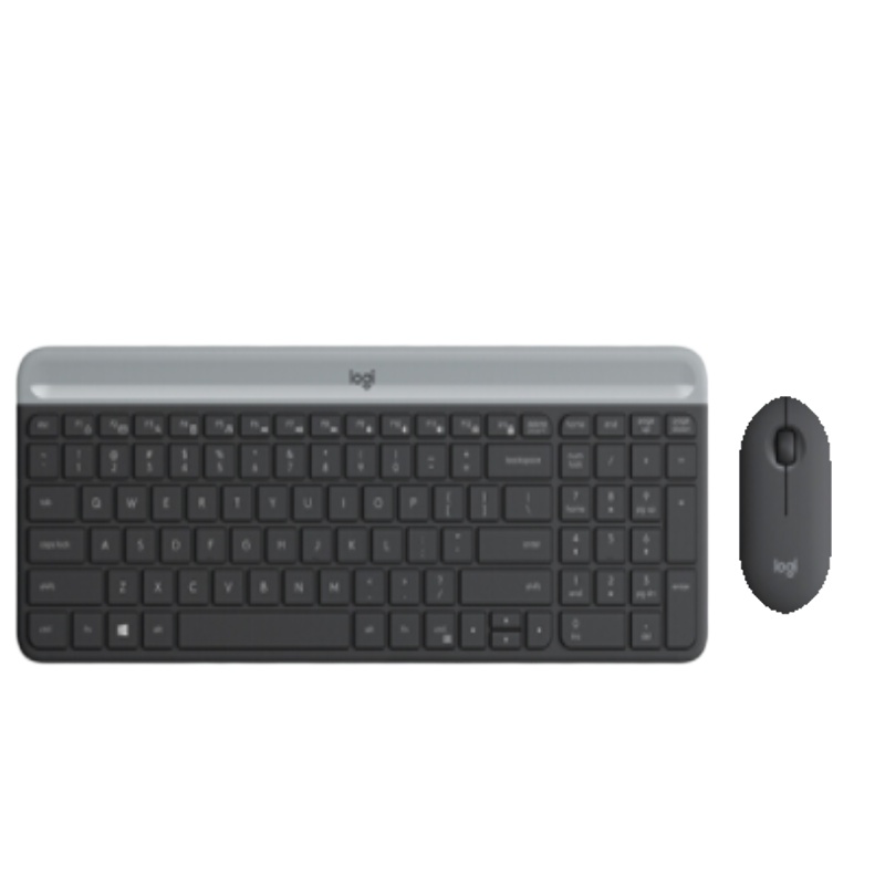 罗技(Logitech)MK470 键鼠套装 无线键鼠套装 超薄 全尺寸 星空灰 带无线2.4G接收器